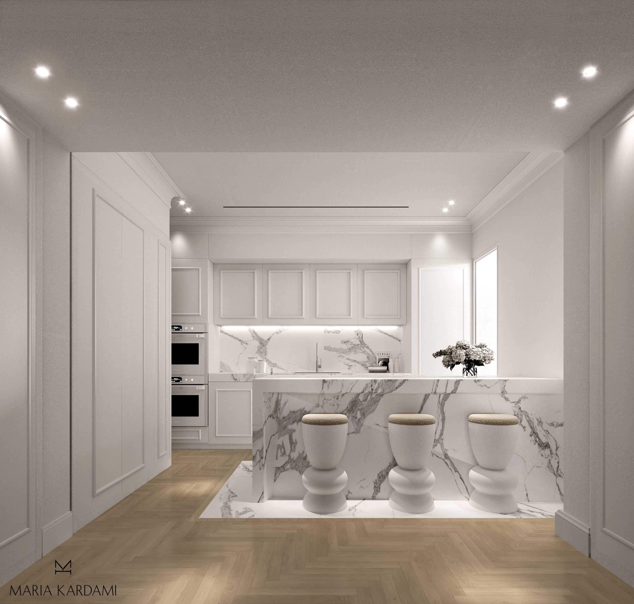 Contemporary Design in apartment at Kolonaki 