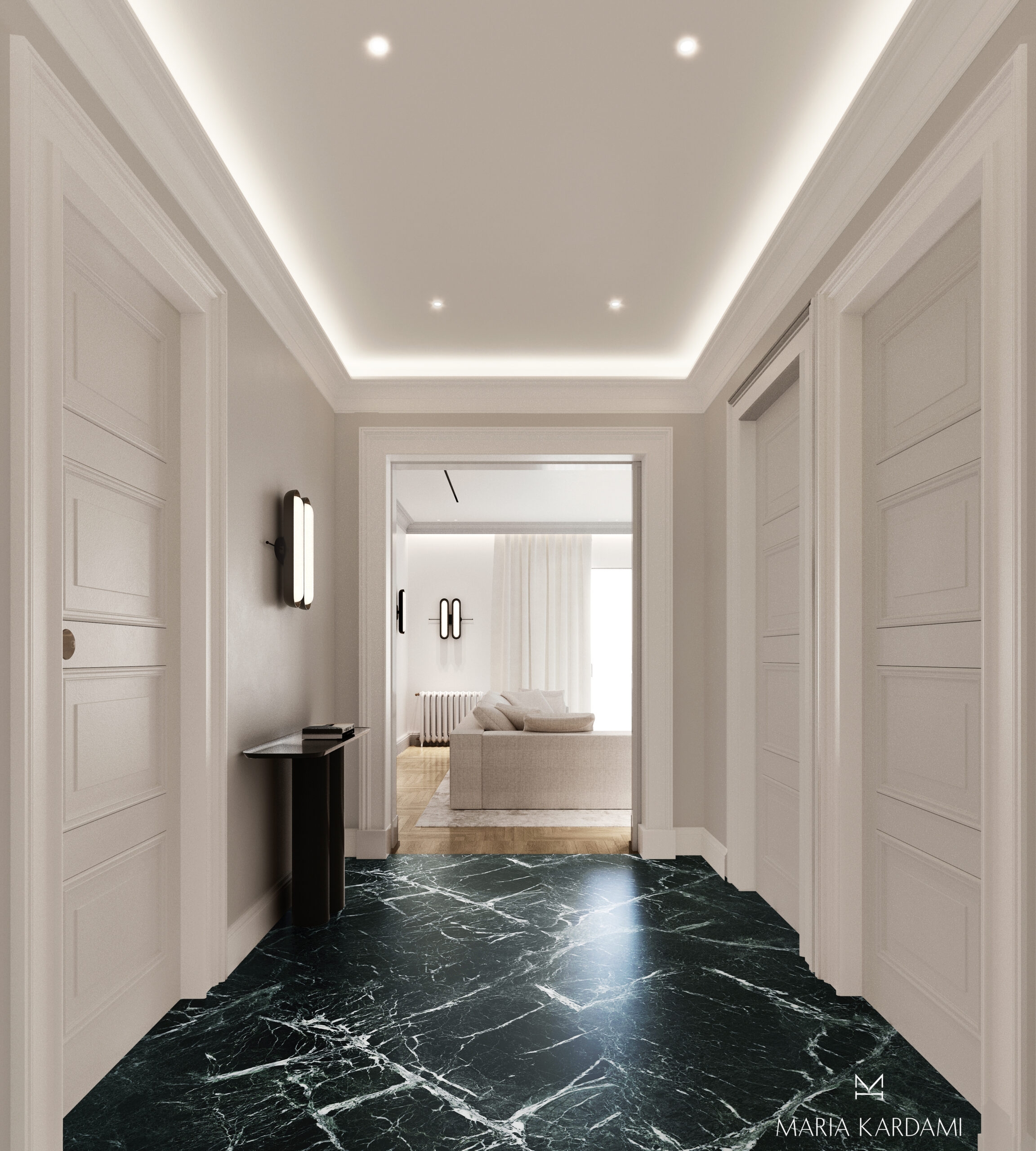 Contemporary Design in apartment at Kolonaki 