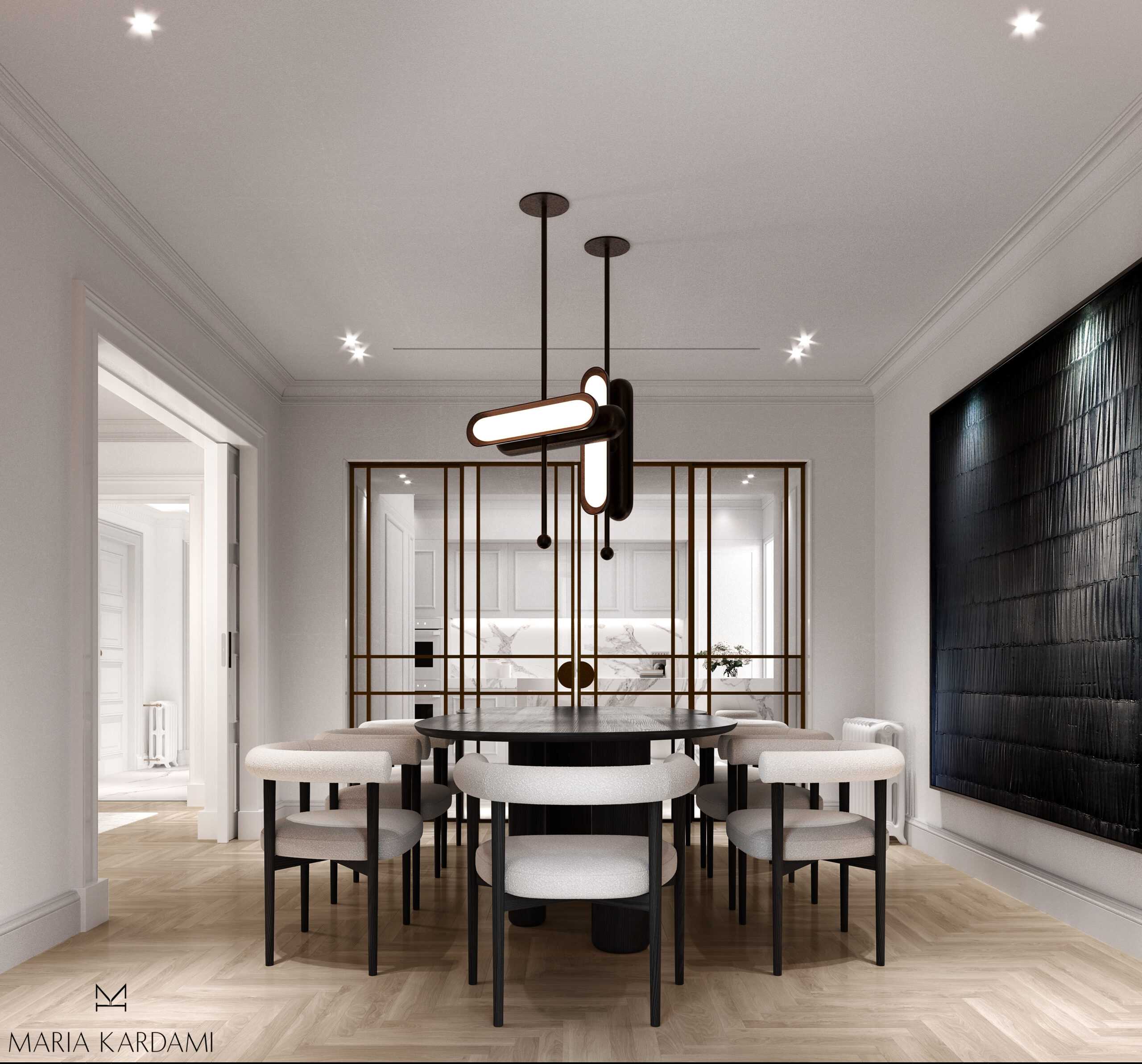 Contemporary Design in apartment at Kolonaki 